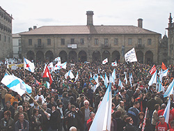 manifestación de Galiza Non Se Vende